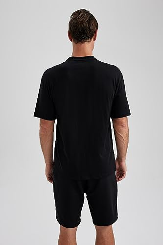 DeFacto Men's Regular Fit Crew Neck Printed T-Shirt from DeFacto Basics