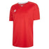 Umbro Boys' Contrast V-Neck Front Logo Print Soccer T-Shirt