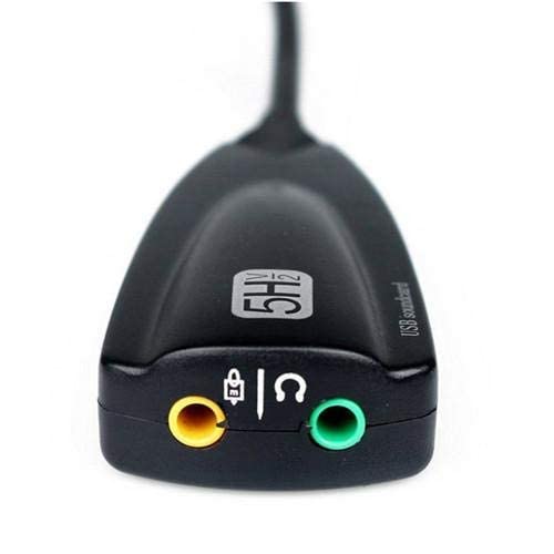 كارت صوت USB 7.1 إصدار 2.0 من ستيل ساوند 5hv مع معادل 12 قناة.متوافق مع اللابتوب، الكمبيوتر والأجهزة المزودة بمدخل USB