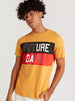 Typographic Print T-shirt with Short Sleeves and Crew Neck - Safqqa Egypt