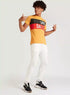 Typographic Print T-shirt with Short Sleeves and Crew Neck - Safqqa Egypt
