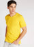 Solid V-neck T-shirt with Short Sleeves - Safqqa Egypt