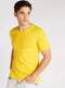 Solid V-neck T-shirt with Short Sleeves - Safqqa Egypt