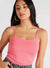 Solid Spaghetti Camisole with Scoop Neck - Safqqa Egypt