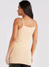 Solid Camisole with Scoop Neck and Spaghetti Straps - Safqqa Egypt