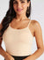 Solid Camisole with Scoop Neck and Spaghetti Straps - Safqqa Egypt