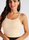 Solid Camisole with Scoop Neck and Spaghetti Straps - Safqqa Egypt