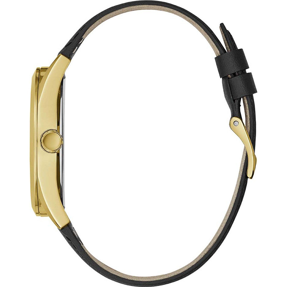 ساعة جيس رجالي بقرص ذهبي كلاسيكي