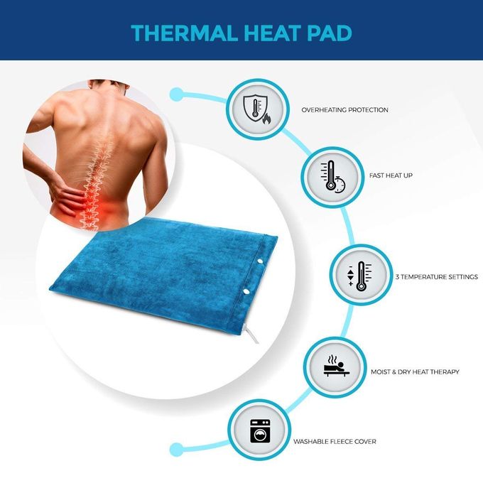 I - Cheim Comfort Heal Heating Pad - Size 30*60 CM - Blue - Safqqa Egypt
