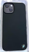 BMW Liquid Silicone Case Metal Logo for iPhone 14 6.1 Black
