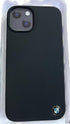 BMW Liquid Silicone Case Metal Logo for iPhone 14 6.1 Black