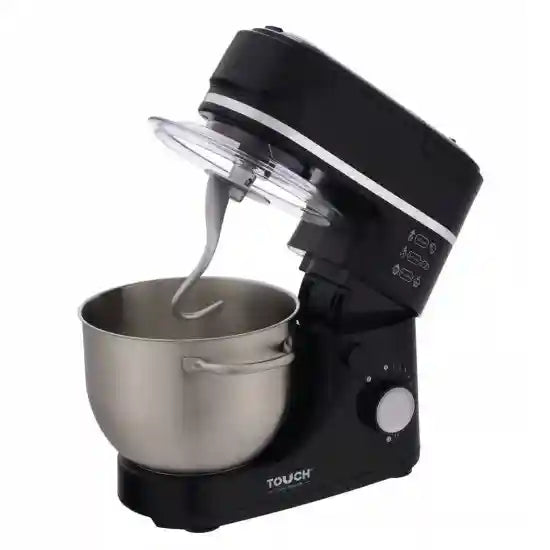 Touch Elzenouki Mixer 1200 Watt 5 Liter 12 Speed Mixer 1.5 Liter Equipped with Grinder and Premium Plus Grating Arms Black 40567-Have Scratches - Safqqa Egypt