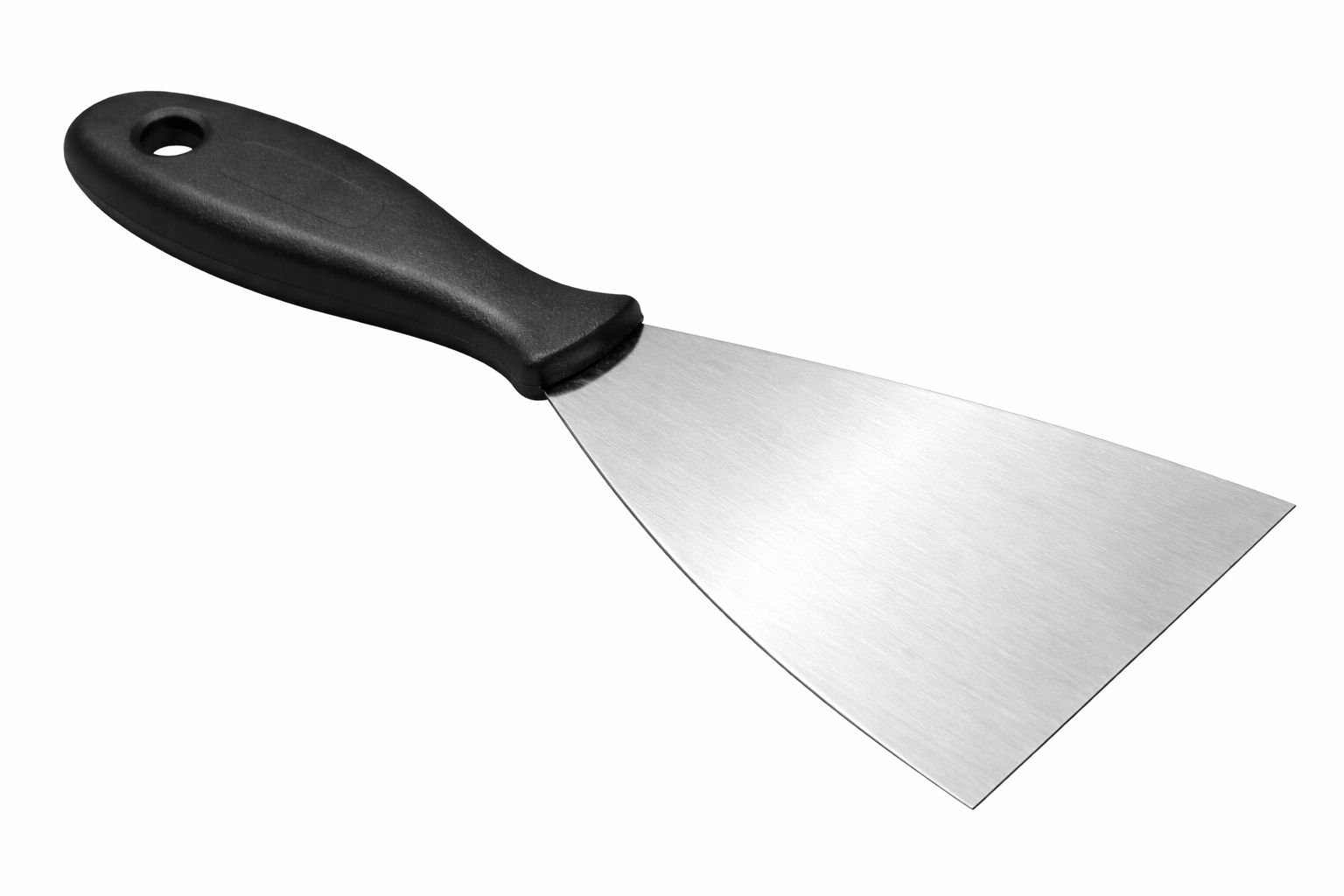 Maya Stainless Steel Spatula with PP Handle Stiff (80 mm) Black 88082