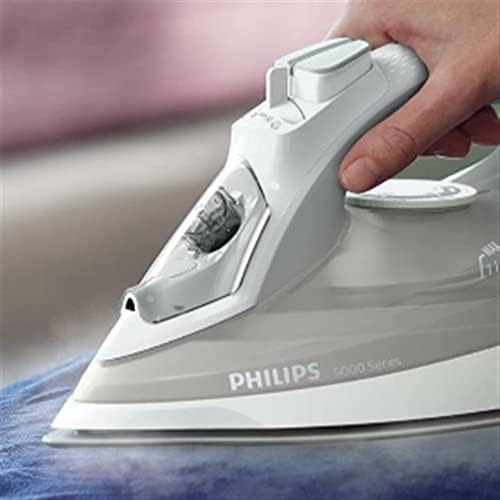 مكواة البخار Philips 5000 Series - بخار مستمر 40 جم/الدقيقة، تعزيز بخار 160 جم، SteamGlide Plus، بخار عمودي للأقمشة المعلقة - DST5010/10 