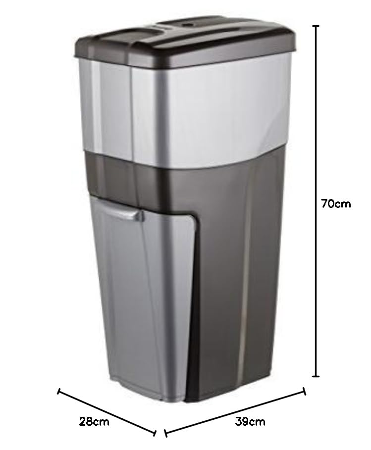 Bama 3-Section Recycling Bin Made in Italy
