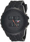 U.S. Polo Assn Men Digital Sports Watch Black Waterproof Silicone Strap