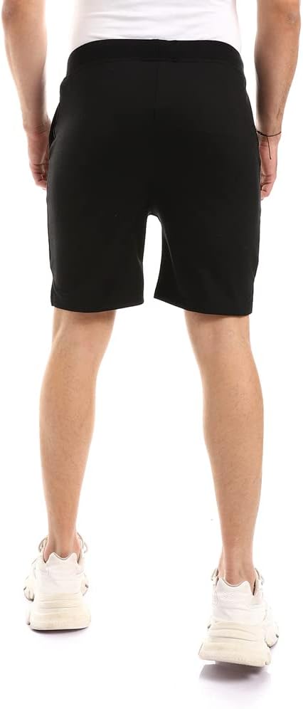 Off Cliff Men’s Side Stitching Pattern Plain Shorts