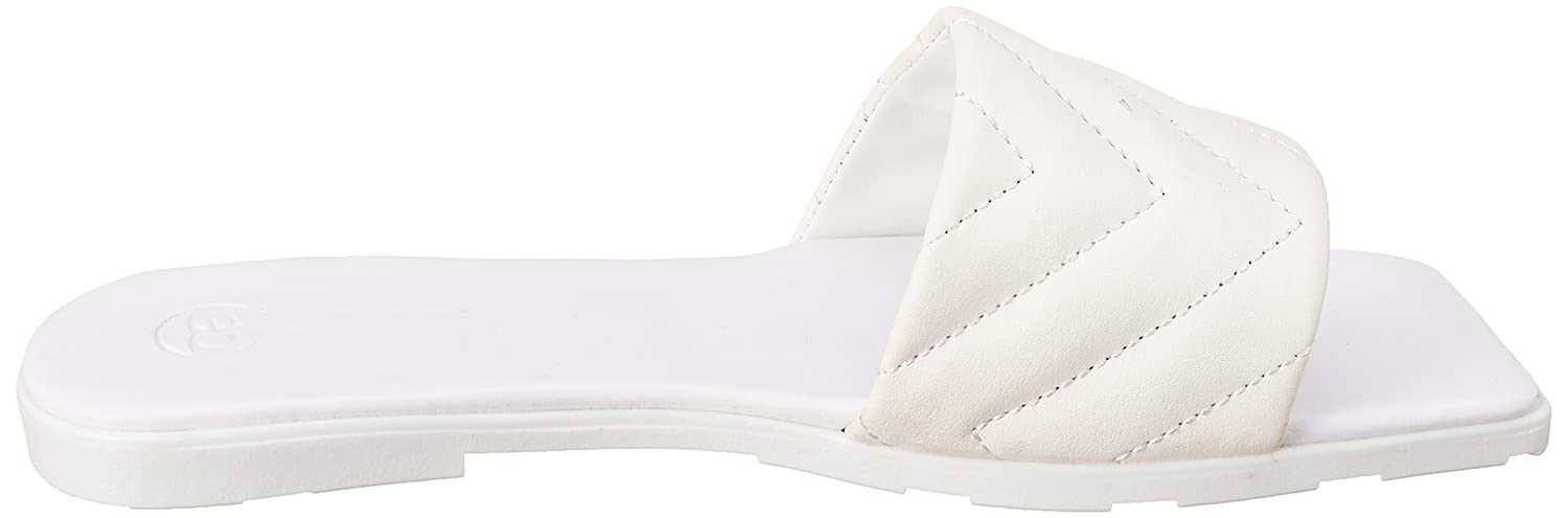 Club Aldo Quilted Square Toe Flat Slides for Women