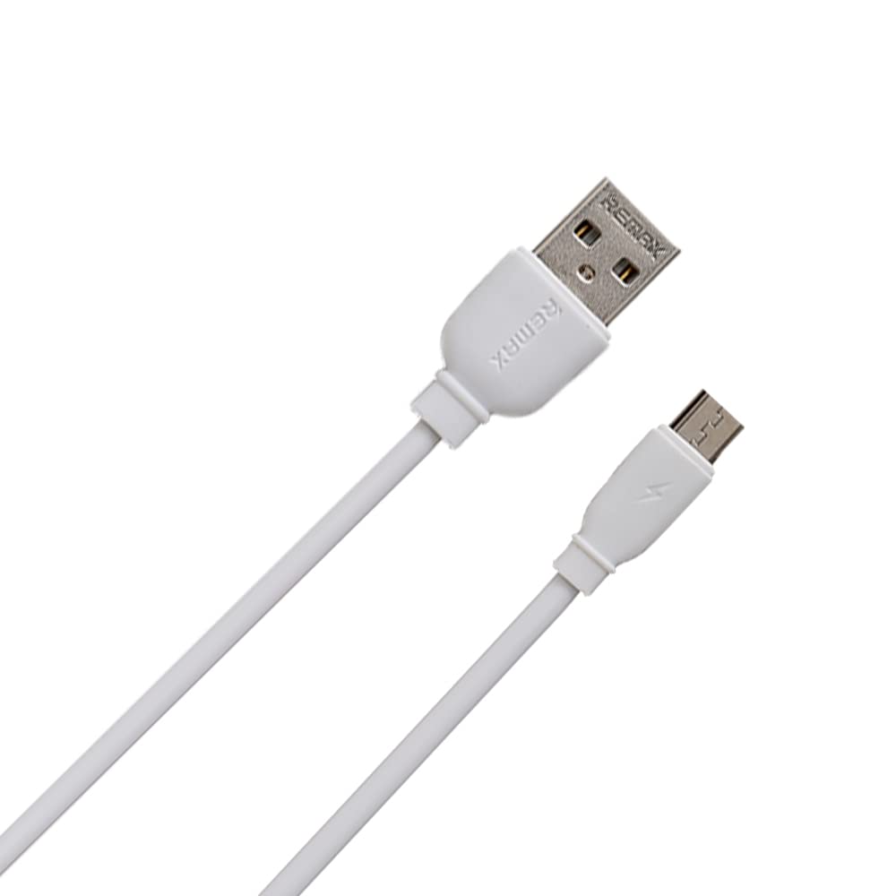 Remax rc-138m fast charging and data transmission lightning cable with 2.4a output 1000mm set of 2 pieces - white