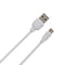 Remax rc-138m fast charging and data transmission lightning cable with 2.4a output 1000mm set of 2 pieces - white