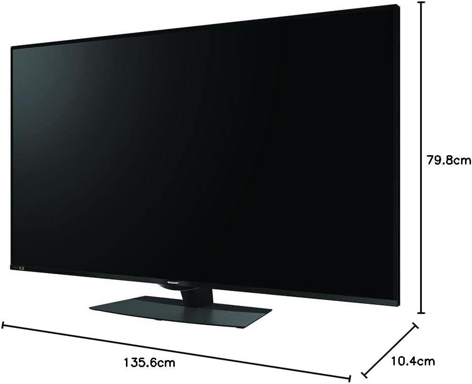 Sharp 8K Smart LED TV 60 Inch With Android System, WiFi Connection, 4 HDMI and 3 USB Inputs - 8T-C60DW1X ( OPEN BOX )