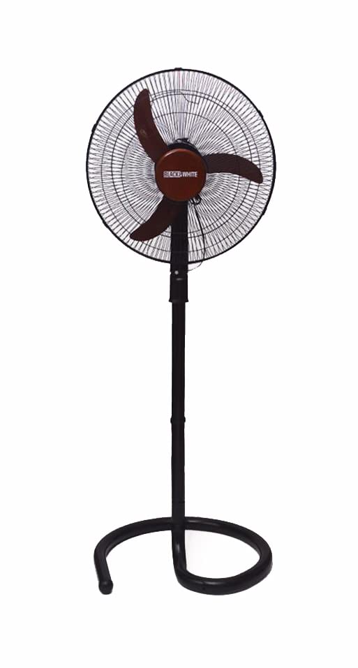 Black & White 18" Pedestal Fan – Model SF75 - Safqqa
