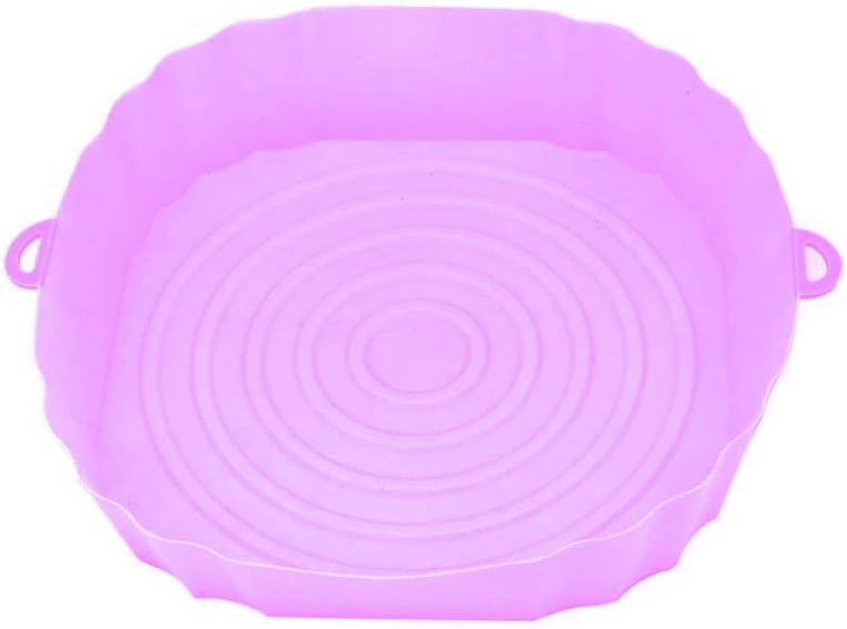 Generic Air Fryer Silicone Pot 20cm Non-Stick Reusable Basket Purple – Safqqa Egypt
