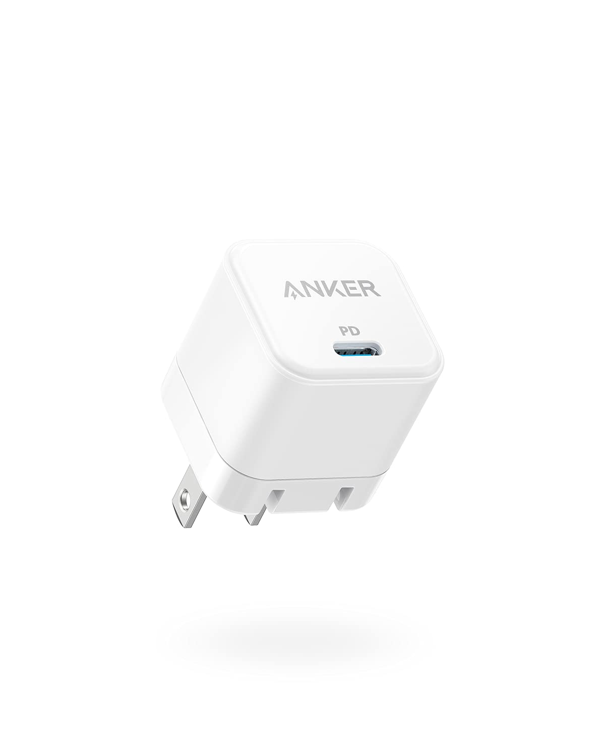 شاحن أنكر USB C، شاحن سريع 20 واط مع قابس قابل للطي، شاحن مكعب PowerPort III 20 واط لأيفون