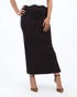 ESLA - Front Slit Long Skirt_Dark Brown - Safqqa Egypt