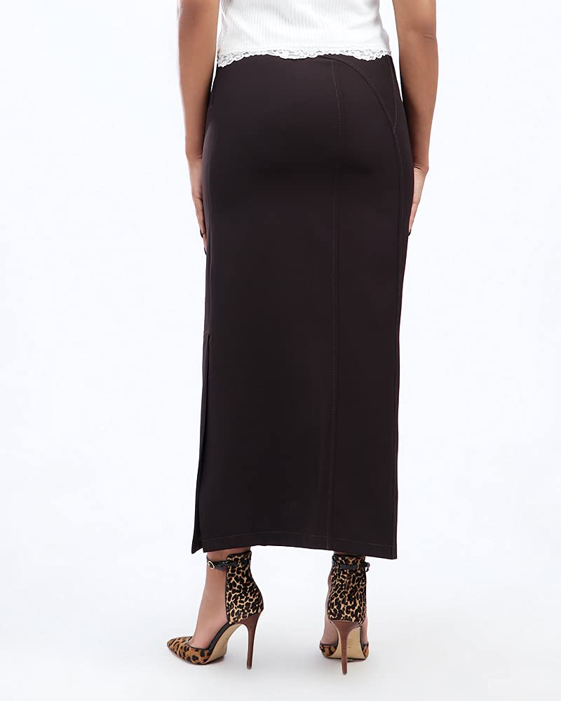 esla_ESLA - Front Slit Long Skirt