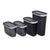 Aksa Mono Plastic Pantry Set of 4 Pieces - Transparent