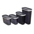 Aksa Mono Plastic Pantry Set of 4 Pieces - Transparent