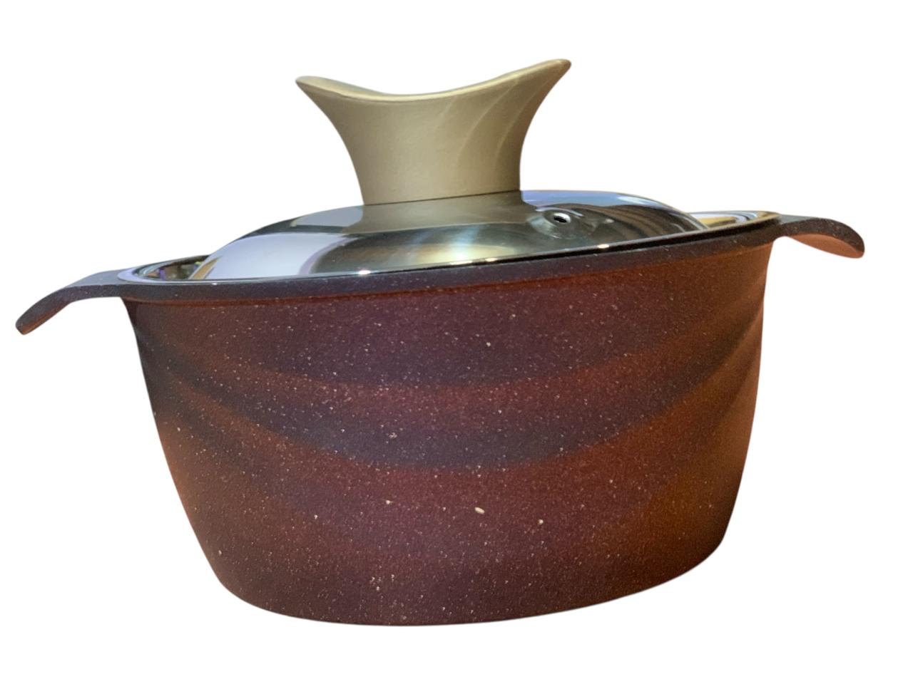 Nice 10-Piece Premium Cookware Set with Casseroles, Fry Pans & Grill Pans - Safqqa Egypt