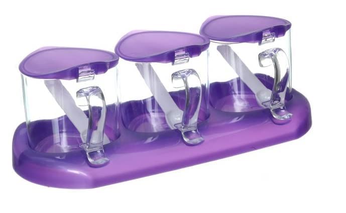 Yasin Plastic Spice Jars with Lid