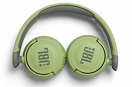 سماعات رأس للأطفال JBL JR310BT لاسلكية فوق الأذن مع اتصال بلوتوث وصوت واضح - صندوق تالف ويأتي المنتج مع كابل شحن ولكنه لا يشمل كابل UAX.