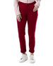 esla_Slim Leg Solid Casual Pants - Safqqa Egypt