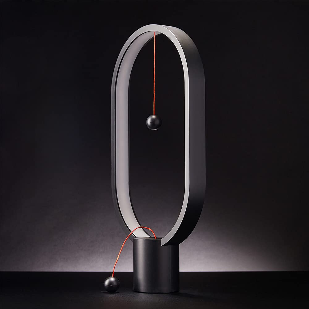 Heng Ellipse Plastic USB-C Balance Lamp, Black