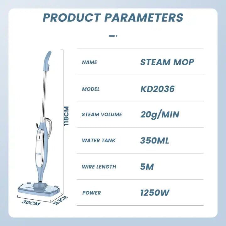 ممسحة بخار 1250 واط من دي اس بي KD2036