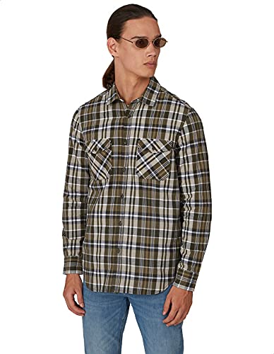 Lee Cooper Round Hem Front Pockets Cotton Shirts for Mens