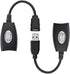 Z1054 كابل وصلة محول USB الى ار جيه 45 من زونيك، مجموعة شبكة موسع لكاميرات والطابعات ولوحة الالعاب والكيبورد والماوس والمزيد