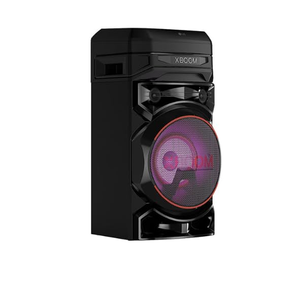 مكبر صوت LG للحفلات هو نظام صوتي قوي مصمم لإضفاء طاقة عالية على أي تجمع. يتميز بصوت عميق وموسيقى واضحة