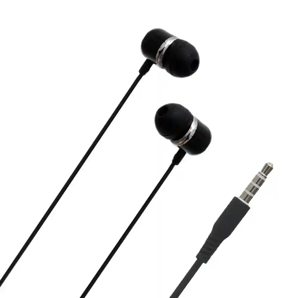 Xo xo-ep26 music earphones with hd sound quality and bulid in microphone 3.5mm set of 2 pieces - black, Wired Headphones Headset - Safqqa Egypt
