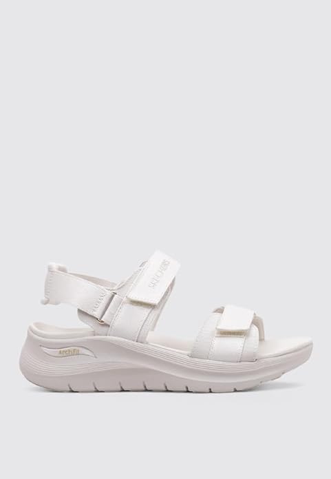 Skechers Women Sandals Off White Casual Comfort Footwear – Safqqa Egypt