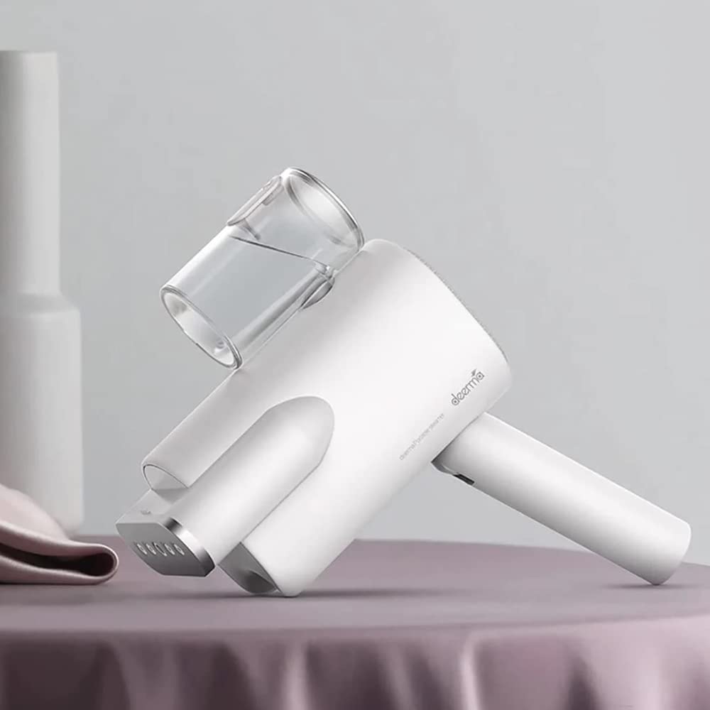 Deerma HS007 Portable Handheld Steamer Travel Steamer Mini Travel Steamer Special Folding Handle | Remove Wrinkles | Fast Heating | Foldable Compact Design | 100ml Water Tank | Aluminium Alloy- White