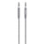 Belkin Mixit Metallic Aux Audio Cable 4 Ft / 1.2 Meters - 3.5Mm Braided Tangle Free Auxiliary Cable With Aluminuim Connectors, Durable And Sleek Audio Link - Grey