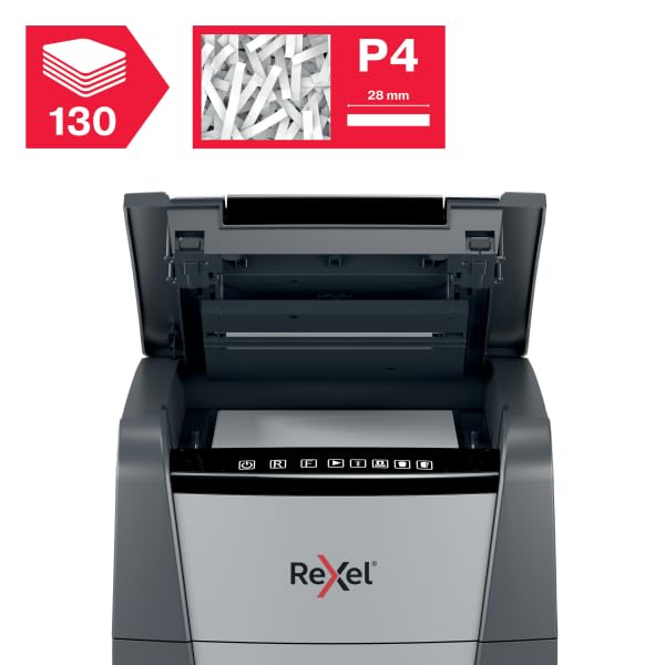 Rexel Auto Plus 130X Cross Cut Shredder – 130-Sheet Capacity