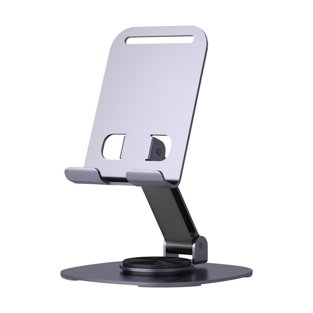 Like Star 360° Adjustable Metal Mobile Phone Stand, Foldable Desktop Holder for All Smartphones
