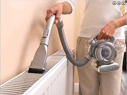 Black & Decker Hand Vacuum Cleaner with Floor Extension Kit, 18V Li-Ion, 25 W, Dark Titanium PD1820LF-GB