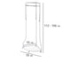 WENKO Coat Rack Freestanding, Clothes Hanger Stand for Entryway, Coat Rack with Shoe Storage, Adjustable Corner Coat Rack, White/Chrome, Holds up to 110lbs, 27.6 x 44-65.4 x 21.7 in