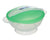 Plastic Food Set With Lid For Kids 2 Pieces (Plate+Spoon), Green DR-A-558 - Safqqa